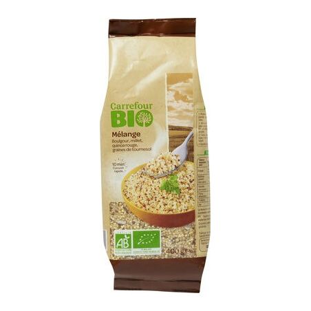 Carrefour Bio 400G Mélange Boulgour/Millet Crf