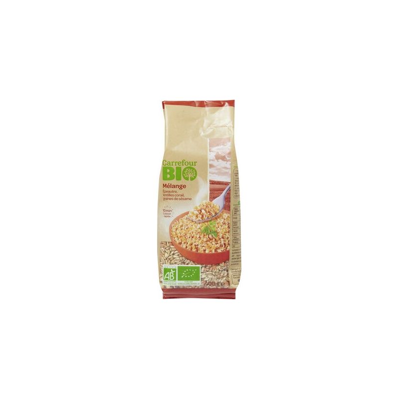 Carrefour Bio 400G Mel. Epeautre Corail