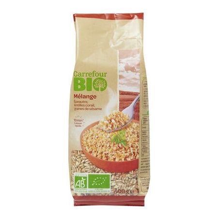 Carrefour Bio 400G Mel. Epeautre Corail