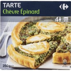 Carrefour 350G Tarte Chevre Epinard Crf