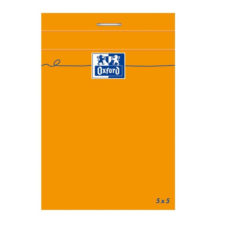 Oxford Bloc Idea Format 7,4 X 10,5 Cm 80 Grammes Réglure 5X5
