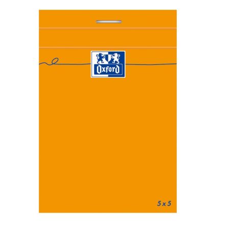 Oxford Bloc Idea Format 7,4 X 10,5 Cm 80 Grammes Réglure 5X5