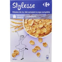 Carrefour 500G Stylesse Pétales De Riz/Blé Nature Crf