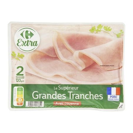 Crf Extra 120G 2T Jambon Le Supérieur Grande Tranches