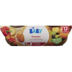 Carrefour Baby 2X200G Bol Moussaka 12M Crf Bb