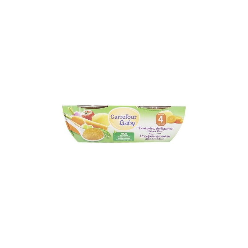Carrefour Baby 2X120G Bol Printani Leg 4M Crf