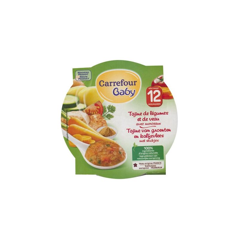 Carrefour Baby 230G Tajine Legum Veau 12M Crf