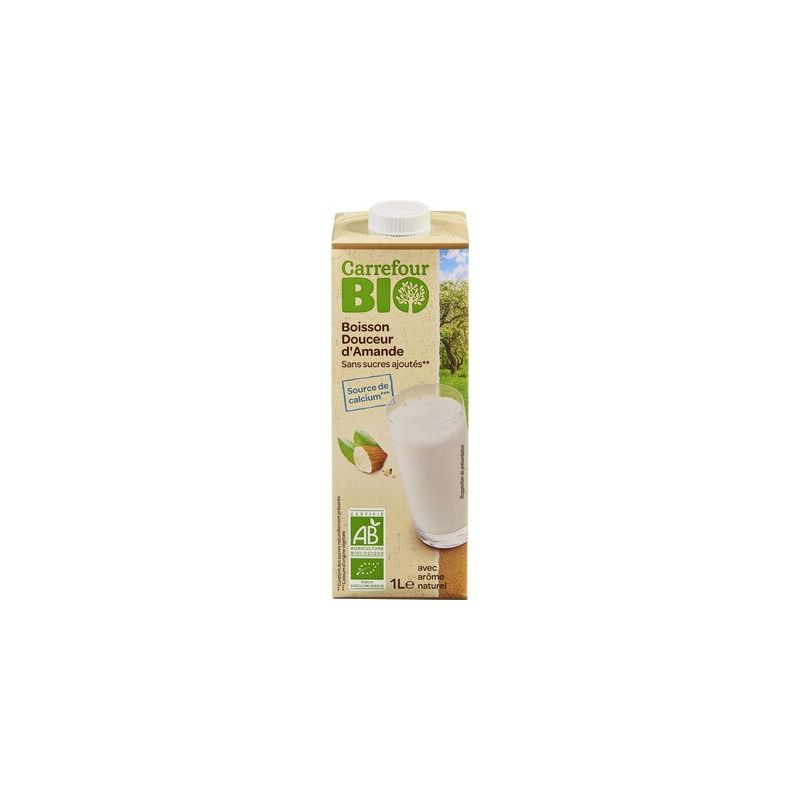 Carrefour Bio 1L Douceur D'Amande Sans Sucres Ajoutés Crf