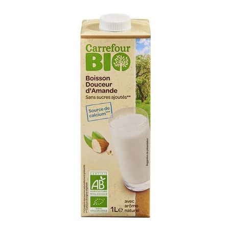 Carrefour Bio 1L Douceur D'Amande Sans Sucres Ajoutés Crf