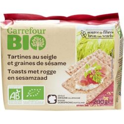 Carrefour Bio 200G Wasa Seigle Sesame