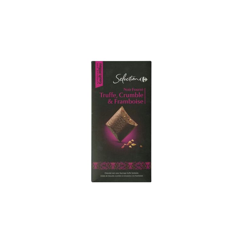 Carrefour Selection 120G Choc Noir Crumble/Frb Sel