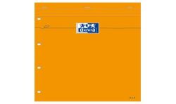 Oxford Lot De 3 Bloc-Notes A5 Quadrillé 5X5 80 Feuilles 80G Couverture Orange