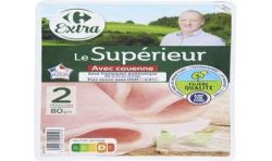 Crf Extra Fqc 80G Jambon Supérieur Ac Sans Antibiotiques X2 Tranches