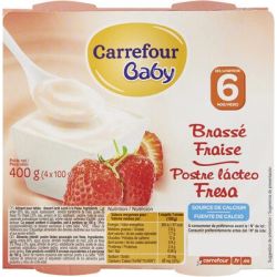 Carrefour Baby 4X100G Brasse Fraise 6M Crf