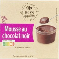 Carrefour Bon Appetit 90G Mousse Choc Nr Crf Ap