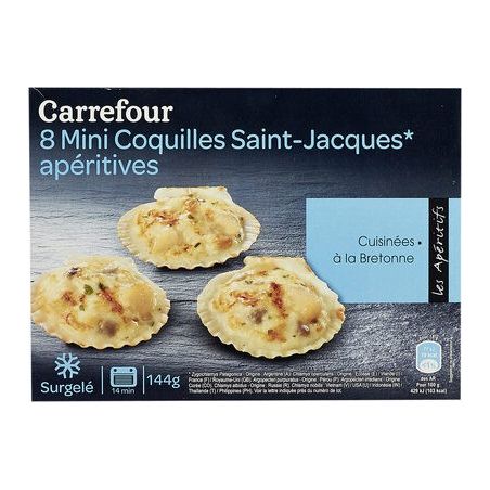 Carrefour 8X18G Min.Coq.Saint Jcq.Breto.Crf
