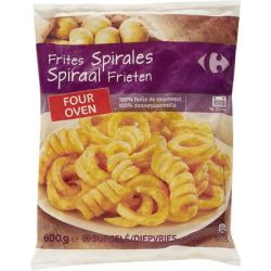 Carrefour 600G Frites Spirales Four Crf