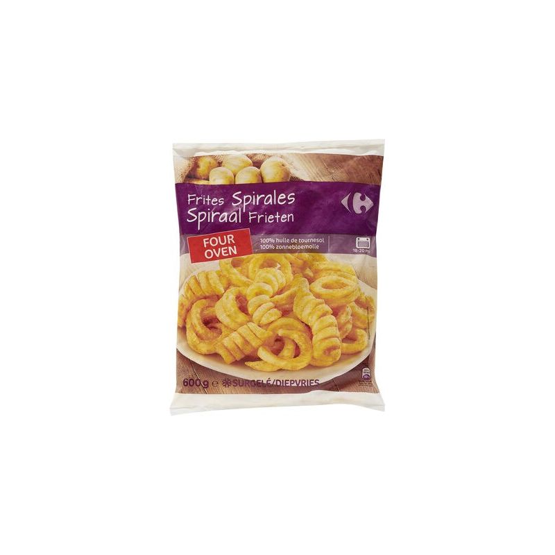 Carrefour 600G Frites Spirales Four Crf