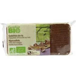 Carrefour Bio 90G Galettes De Riz Nappées Au Chocolat Lait Crf