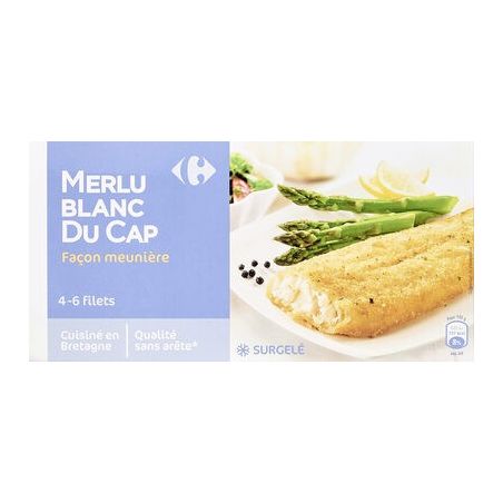 Carrefour 400G Flt.Merlu Blan.Meunie.Crf