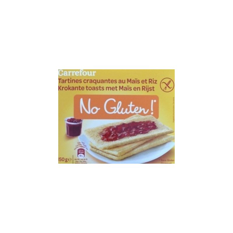 Carrefour No Gluten 150G Tartines Riz/Mais Noglut