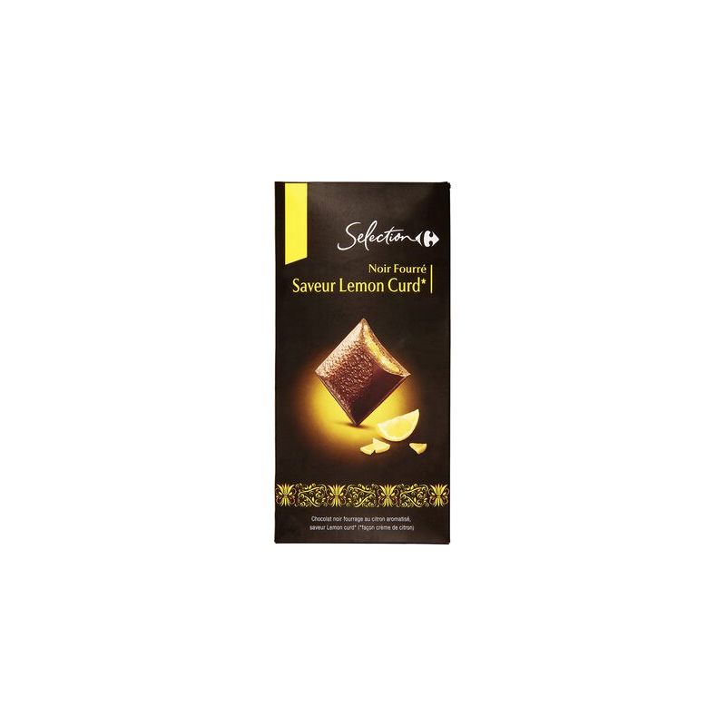 Carrefour Selection 125G Noir Fourr Lemoncurd Crfs