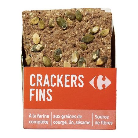 Carrefour 175G Crackers Grain.Courge.Crf