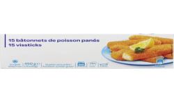 Pp Blanc 15X30G Btonnets De Poisson Pané