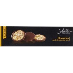 Carrefour Selection 90G Biscuits Florentins Sur Lit De Chocolat Noir Crf Sélection