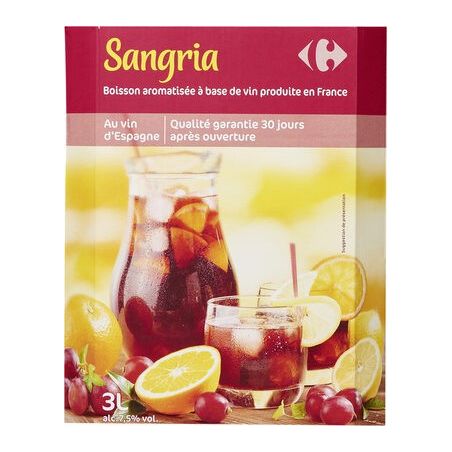 Carrefour 3L Bib Sangria 7.5%V