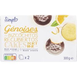 Simpl 300G Genoise Orange Pp Blanc