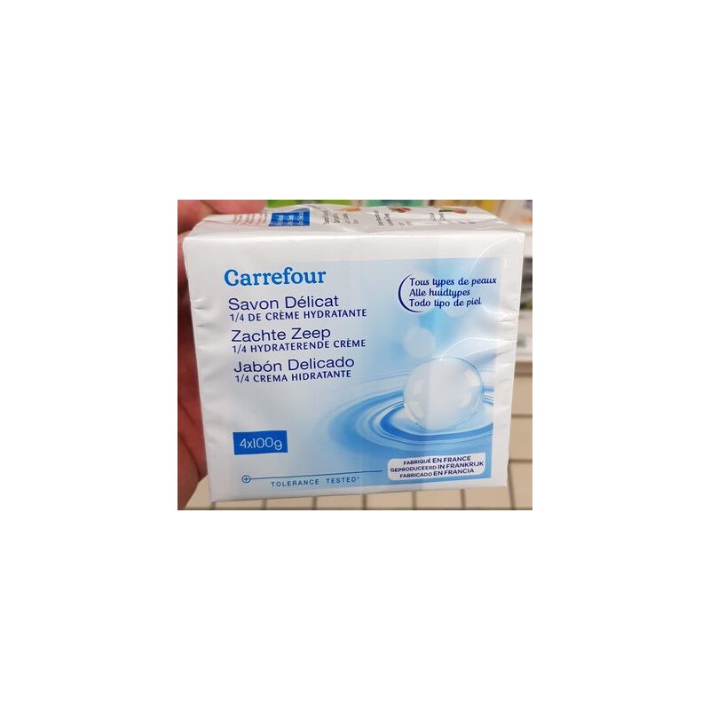 Carrefour 4X100G Savon 1/4 Creme Crf
