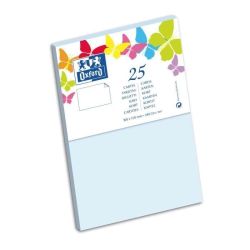Oxford Paquet De 25 Cartes 15 Cm X 10 0,7 240G Bleu