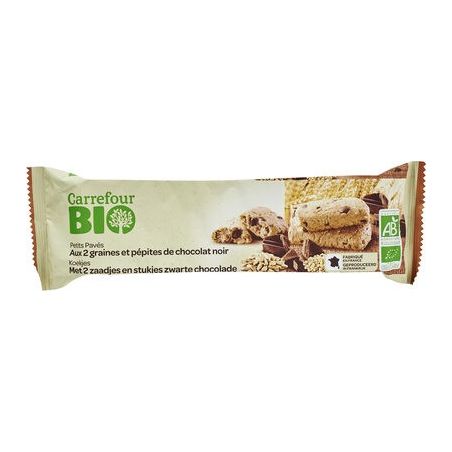 Carrefour Bio 140G Biscuit Pepite Choc Grain