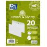 Oxford Paquet De 20 Enveloppes 100% Recyclé Auto-Adhésives 23,1 Cm X 16,4 0,8 90G