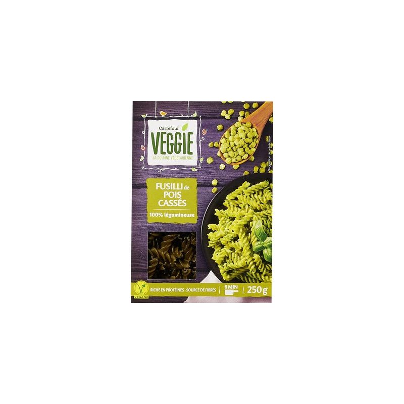 Carrefour Veggie 250G Fusilli De Pois Cassés Crf