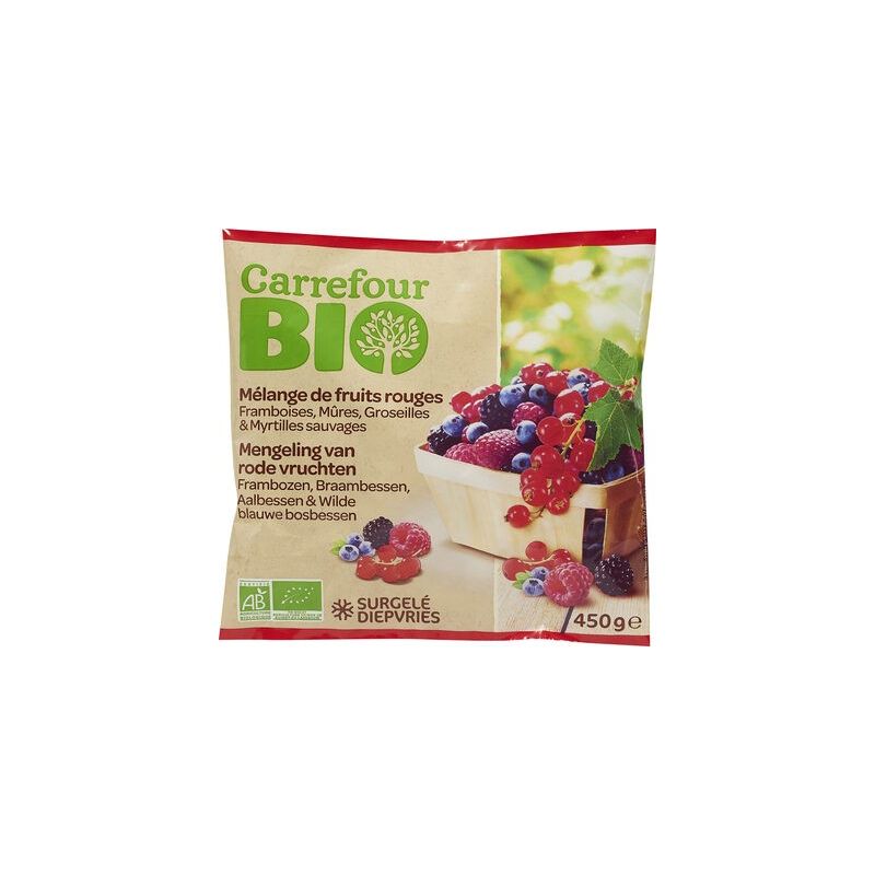 Carrefour Bio 450G Mix Fruits Rouges Crf