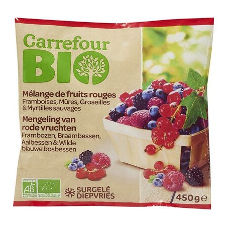 Carrefour Bio 450G Mix Fruits Rouges Crf
