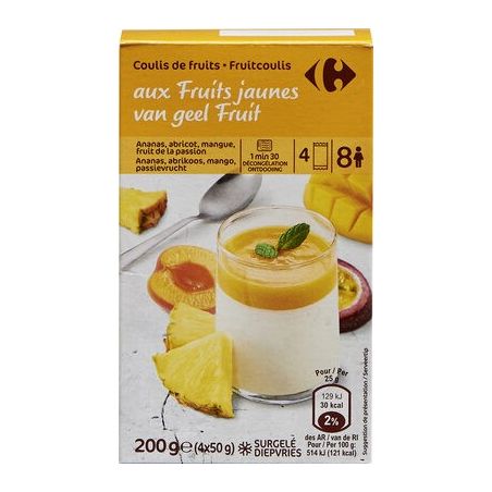 Carrefour 200G Coulis Frt Jaune Surg Crf