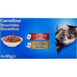Carrefour 4X85G Mini-Bouch-Viand-Leg Crf