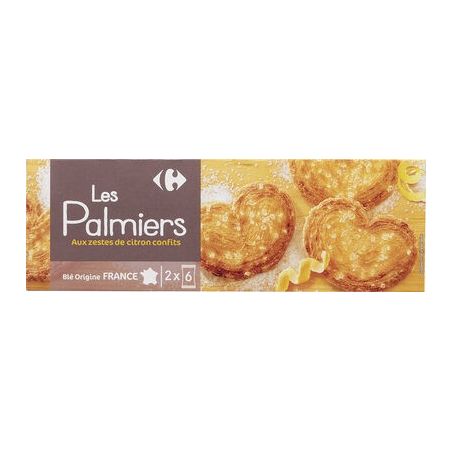 Carrefour 100G Palmiers Citron Crf