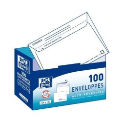 Oxford Paquet De 100 Enveloppes Distributeur Pré-Casées 11,5 Cm X 16,5 5,8