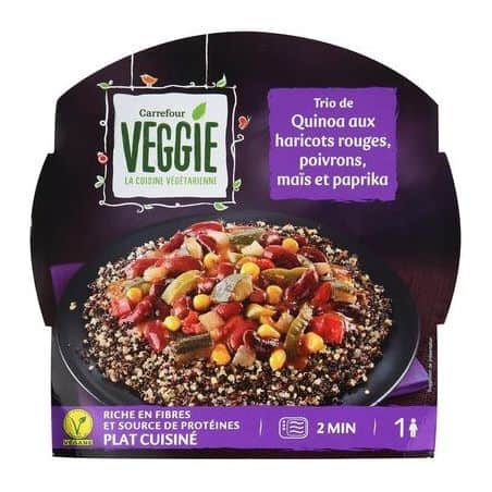 Carrefour Veggie Trio De Quinoa Haricot Poivron Crf