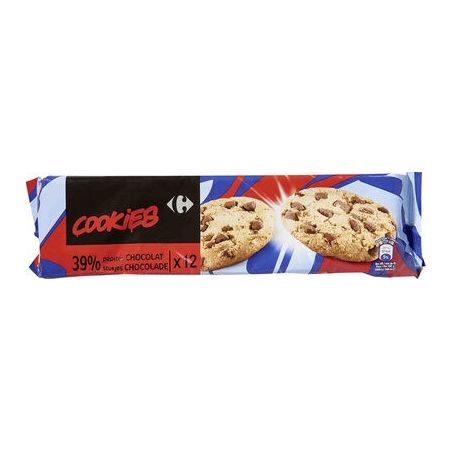 Carrefour 225G American Cookies 39% Chocolat Crf