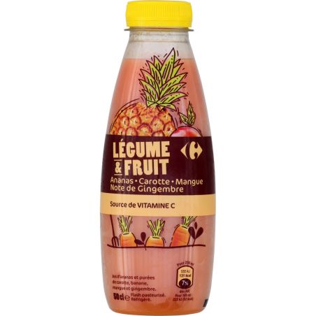 Carrefour 500Ml Jus Frts&Leg Carotte Crf