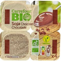 Carrefour Bio 4X100G Soja Saveur Chocolat Crf