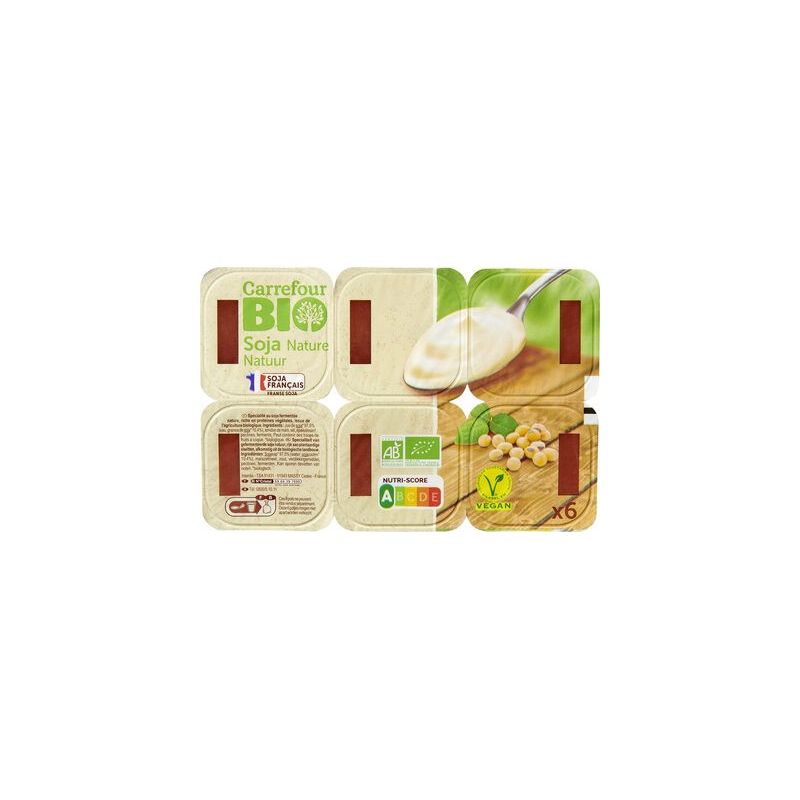 Carrefour Bio 6X100G Soja Nature Crf