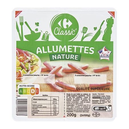 Crf Classic 2X100G Allumettes Nature