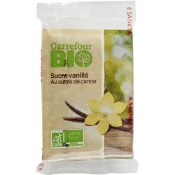 Carrefour Bio 6X7.5G Sucre Vanille Crf