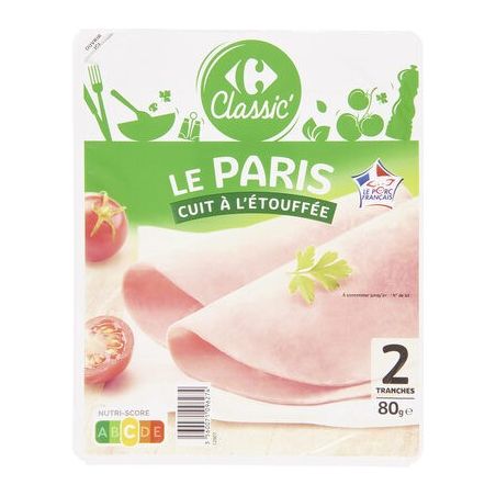 Carrefour 80G 2T Jambon Paris Dd Crf